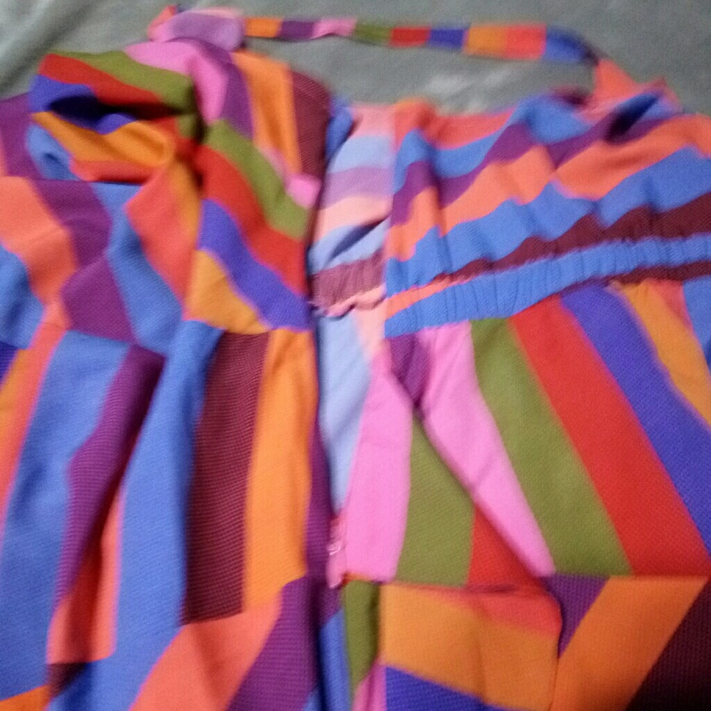 A New Day Striped Hankerchief Hem Dress - Picture 5 of 8